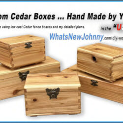 Plans to make DIY Custom Cedar Boxes